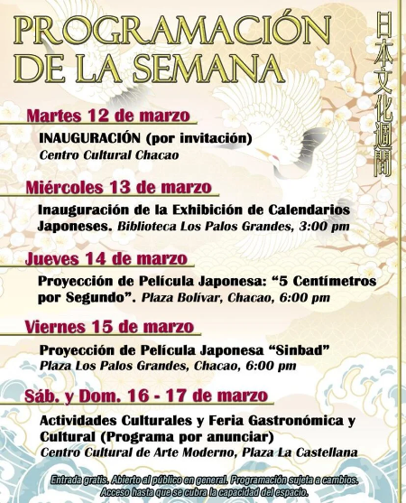 Llega la Semana Cultural del Japn en Caracas 2024